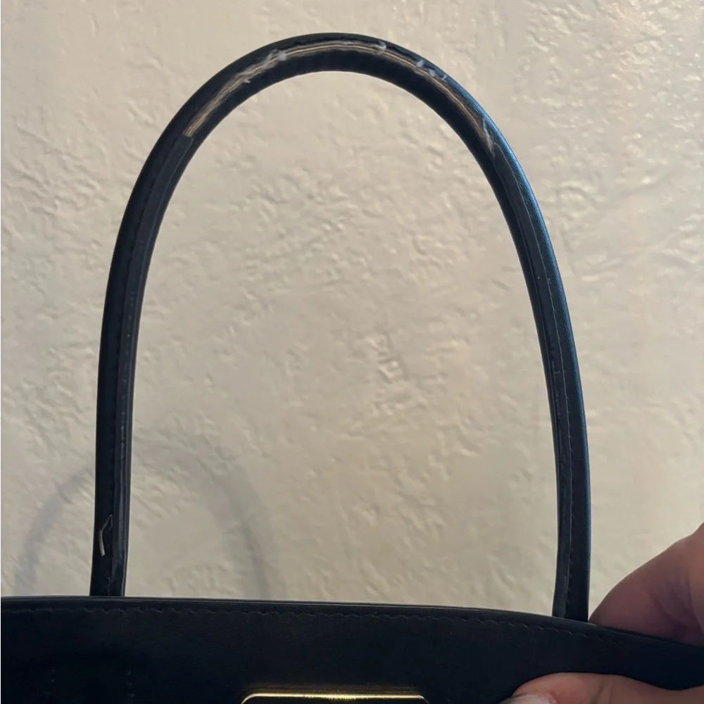 Michael Kors Black Mercer Large Pebbled Leather Accordion Tote Bag